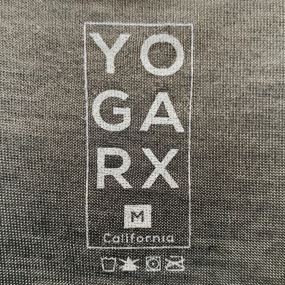 YogaRx Yogarama Black Red Workout Yoga Sleeveless Tank Top Size Medium - Picture 5 of 7